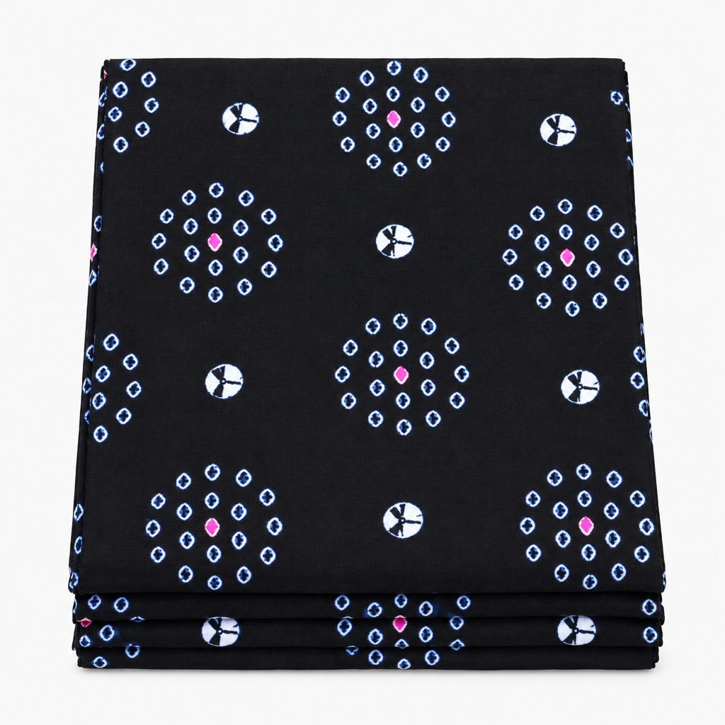 Midnight Starburst - Dogon Wax Ankara fabric