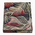 Golden Palm Nocturne Ankara wax print fabric, folded