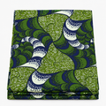 Chiganvy Original — Emerald Wave Swirl folded Ankara fabric