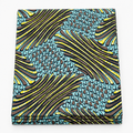 Chiganvy Original — Teal Feather Scale folded Ankara fabric