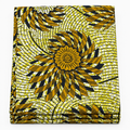 Chiganvy Original — Golden Sun Spiral folded Ankara fabric