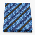 Chiganvy Original — Cobalt Diagonal Weave folded Ankara fabric