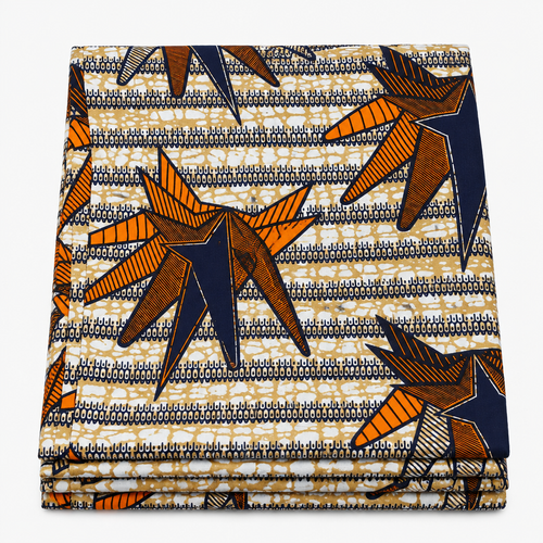 Chiganvy Original — Amber Star Burst folded Ankara fabric