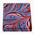 Amethyst Feather Plume folded Ankara fabric