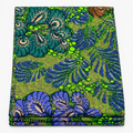 Tropical Jade Bloom folded Ankara fabric