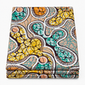 Sunset Paisley Swirl folded Ankara fabric